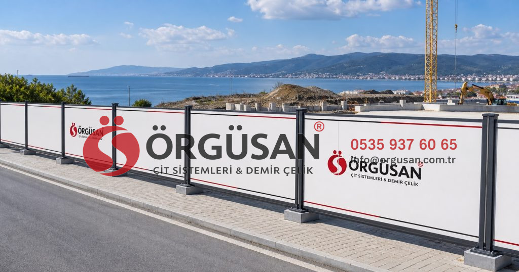 Yalova İnşaat Çevresi Reklam Tabelası | Rüzgâra Dayanıklı Pano